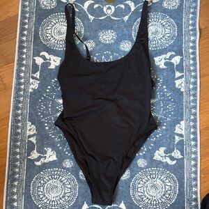 SKIMS Black One Piece Swimsuit